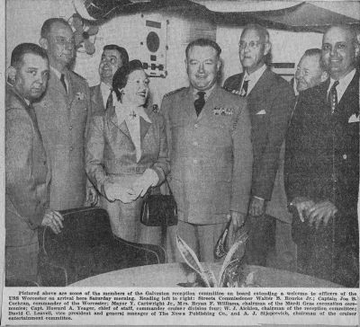 022_23-28_Feb_52_Galveston_Welcoming_Committee_and_Officers_-_newspaper_photo.jpg