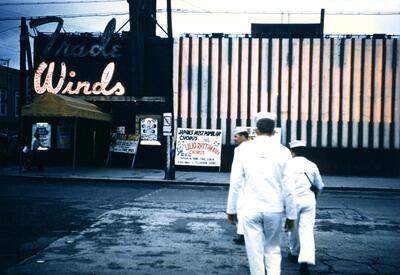 outside Trade Winds Club in Japan
