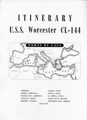 Itinerary - USS Worcester - Ports of Call

